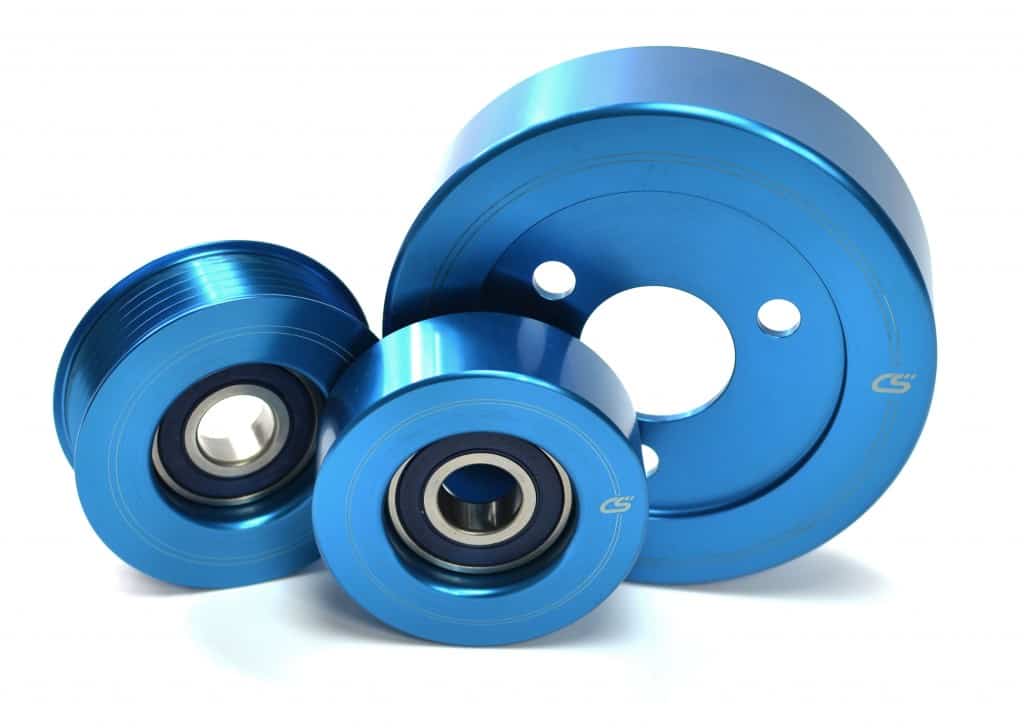 The New CorkSport Mazdaspeed Aluminum Pulley Set CorkSport Mazda