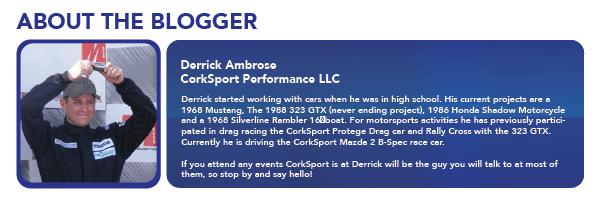 Meet Derrick from CorkSport. Loves racing, Mazdas, and his CS fam.