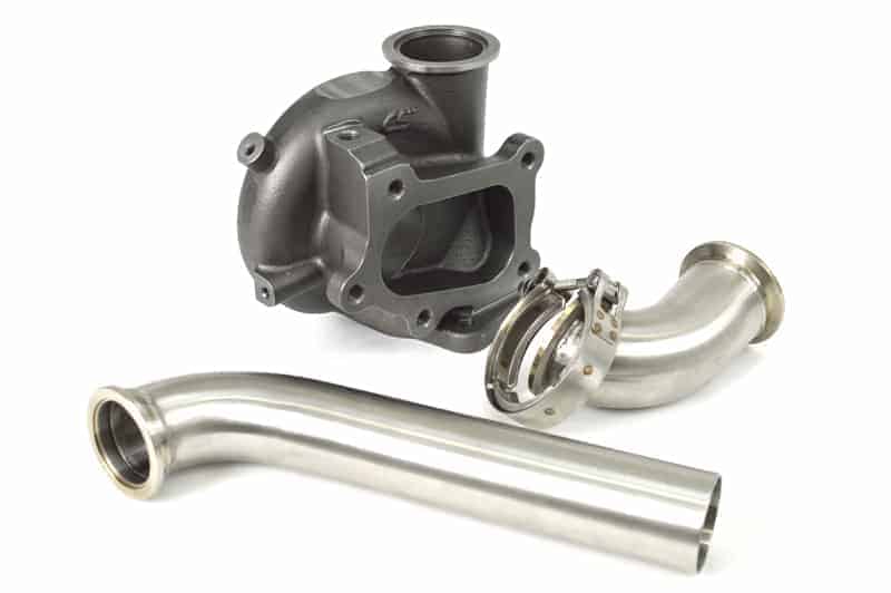 Mazdaspeed external wastegate installation kit includes everything but the Tial wastegate