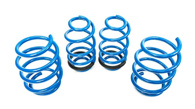 Blue CorkSport Mazda 3 lowering springs