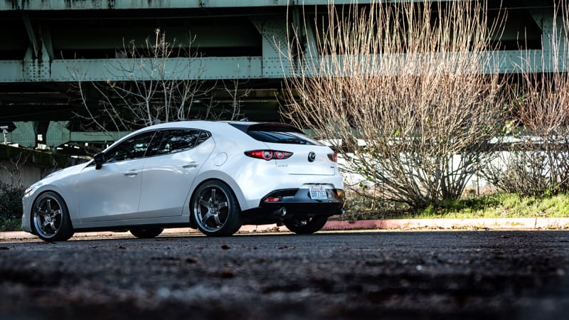 Mazda 3 Hatch Back stance with lowering springs
