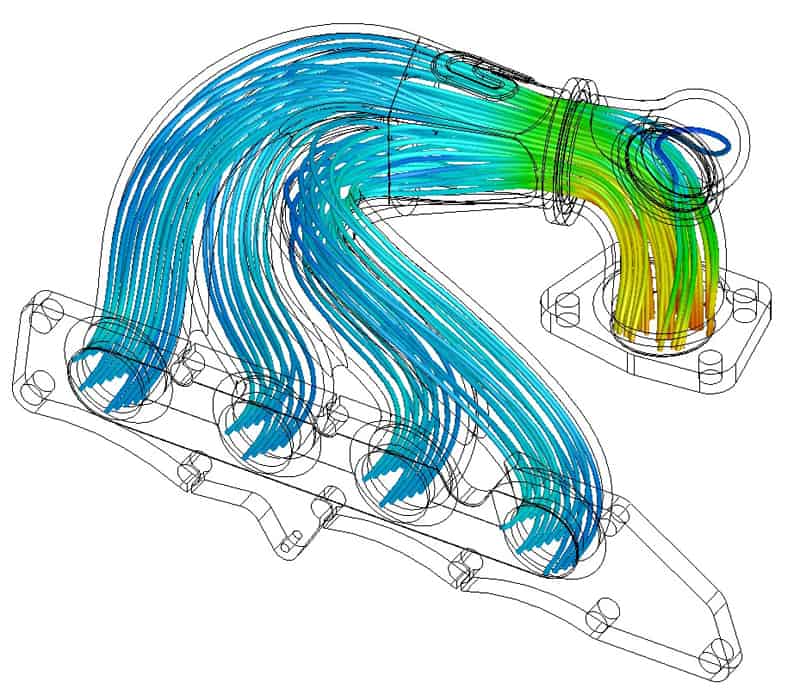 Mazdaspeed Cast Exhaust Manifold airflow modling