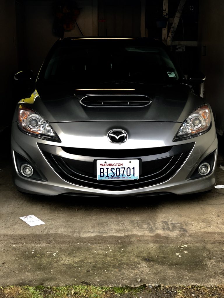 Mazdaspeed 3 2010-2013 Front Gray with CorkSport hood scoop