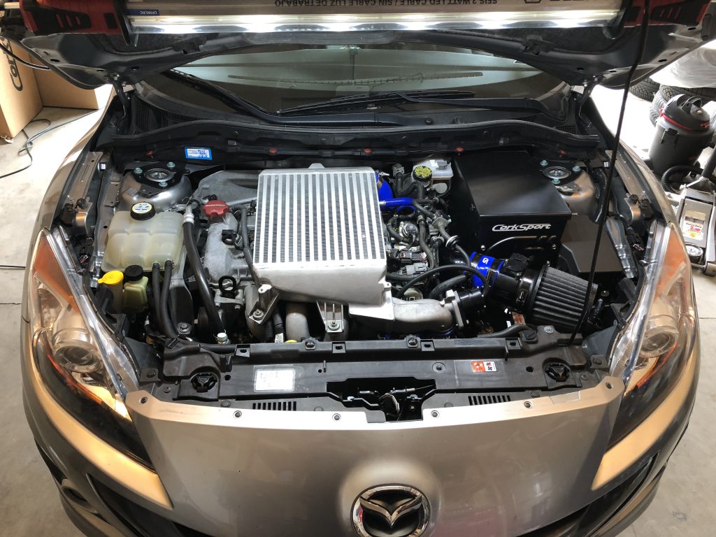 CorkSport Mazdaspeed engine bay parts TMIC with Intake, battery box, turbo