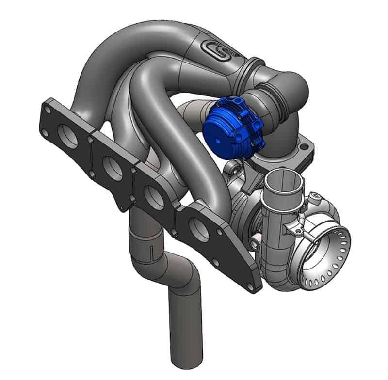 Mazdaspeed Cast Exhaust Manifold modling in CAD