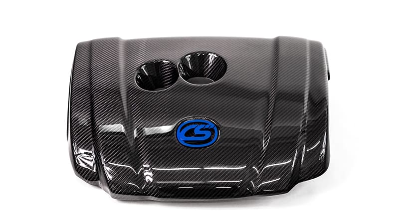 CorkSport Carbon Fiber Engine Cover for 2014-2018 Mazda 3, 2014-2018 Mazda 6, 2013-2017 Mazda CX-5, and 2016-2020 Mazda CX-3!