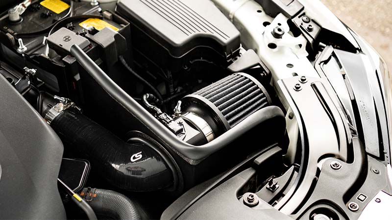 Mazda performance air intake heat shield