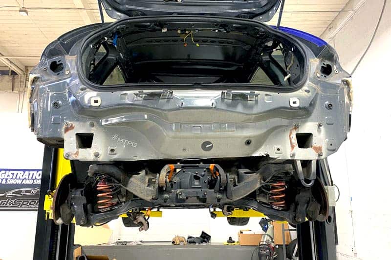 How to Make A 900 Horsepower Mazdaspeed 3 AWD Swap CX7 Rear Subframe