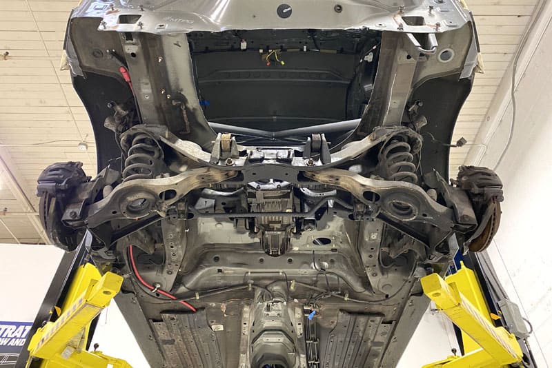 How to Make A 900 Horsepower Mazdaspeed 3 AWD Swap CX7 Rear Subframe